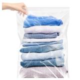 Large 5 Gallon Plastic Zipper Storage Bags  18x24