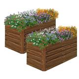 SnugNiture 2 Pcs 4x2x2FT Raised Garden Bed