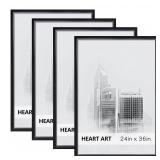 HEART ART 24 x 36 Poster Frame 4 Pack 24x36 Frame