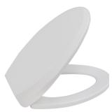 Premium Elongated Toilet Seat with Cover Quiet