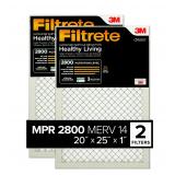 Filtrete 20x25x1 Air Filter  MPR 2800  MERV 14