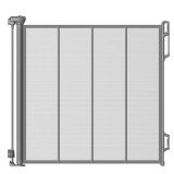 Reinforced Retractable Baby Gate or Mesh Dog Gate