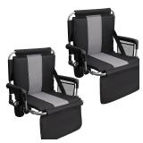 ALPHA CAMP Stadium Seat Chair for Bleachers with