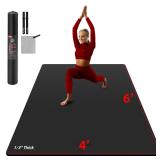 Large Yoga Mat 6 x4   Extra Thick Exercise Mat 6