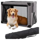 Travel Dog Crate   37 Inch Collapsible Portable