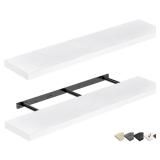 QEEIG Bathroom Shelves 48 inches Long Wall Shelf