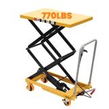 Lift Table Cart Hydraulic Double Scissor