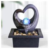 Ferrisland Water Garden Zen Fountain with LED
