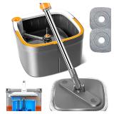KZKR Spin Mop and Bucket Set with 2 Replaceable