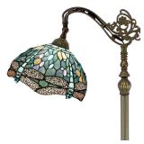 WERFACTORY Tiffany Floor Lamp Sea Blue Stained