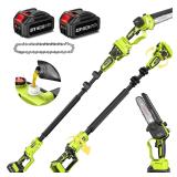 2 IN 1 Cordless Pole Saw   Mini Chainsaw w