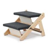 MEWANG Wood Pet Stairs Pet Steps   Foldable 2