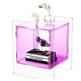 Acrylic Nightstand Colorful Bedside Table with