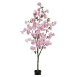 5FT Pink Cherry Blossom Artificial Tree  Lifelike