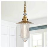 Vintage Gold Farmhouse Pendant Light for Kitchen