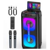 Karaoke Machine for Adults with 2 Wireless
