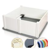 Whelping Box for Dogs and Puppies with Rails