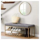 Hausfame Upholstery Shoes Bench Entryway Shoe