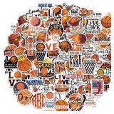 100 Pieces Basketball Stickers for Water Bottle
