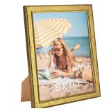 Wood 8x10 Frame Set Gold  Ornate Natural Wooden