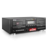 Pyle Dual Stereo Cassette Tape Deck   Clear Audio