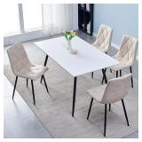 Btrpily 4 Set of Dining Chairs  Metal Frame
