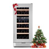 15Inch Wine Cooler Refrigerator  28 Bottle Dual