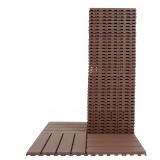 44 Sq  ft Plastic Interlocking Deck Tiles