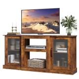 WLIVE Retro TV Stand for 65 inch TV  TV Console