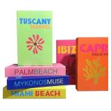 6 Pieces Fashion Decorative Books Bundle for