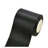 ZOOYOO 4 Inch x 24 Yards Black Thick Ribbon  Wide