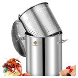 ARC 64 Quart Stainless Steel Seafood Boil Pot