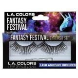 L a  COLORS Eyelashes with Glue  Fantasy Festival