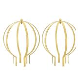 2 Pcs Large Metal Circle Trellis Garden Obelisk