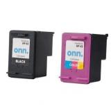 Onn  Remanufactured HP 62 Black   Tri Color