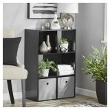 Mainstays six cube organizer  brown color