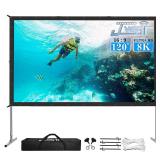 120 inch Outdoor Movie Screen   Upgraded 3 Layers
