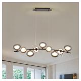Kitchen Island Lighting Fixture with Glass Shade
