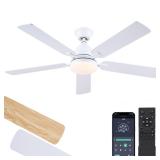 Ceiling Fans with Lights  52inch Low Profile