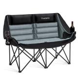 Oversized Camping Chair  Double Folding Loveseat