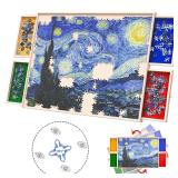Rotatable 360 Degree Wheels Puzzle Board with