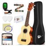 Everjoys Soprano Ukulele Beginner Pack 21 Inch w