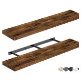 QEEIG Bathroom Shelves 48 inches Long Wall Shelf