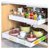 2 Pack Pull Out Cabinet Organizer 21  Deep