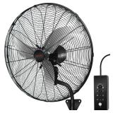 24 Inch Wall Mount Fan Oscillating Fan  3 Speed