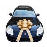 30  Giant Car Bow   Golden   Big Gift Wrapping