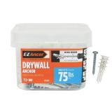 Twist N Lock 75 Lbs  Drywall Anchors  100 Pack