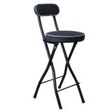 UWEAR Folding Bar Stool with Back Tall Folding