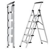 XinSunho 5 Step Ladder  Retractable Handgrip