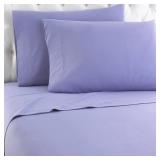 Micro Flannel   Solid Amethyst Flannel Sheet Set